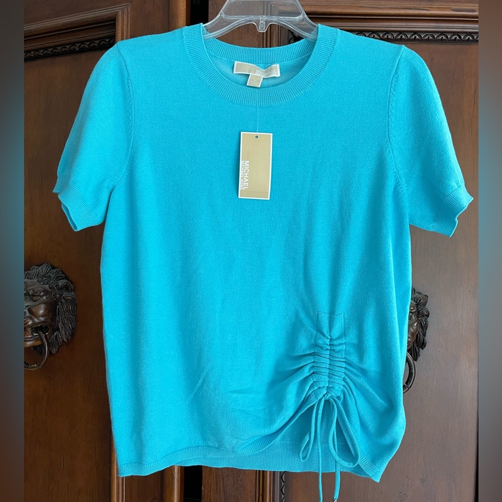 NWT Michael KORS Turquoise Blue Spring/Summer Sweater $98